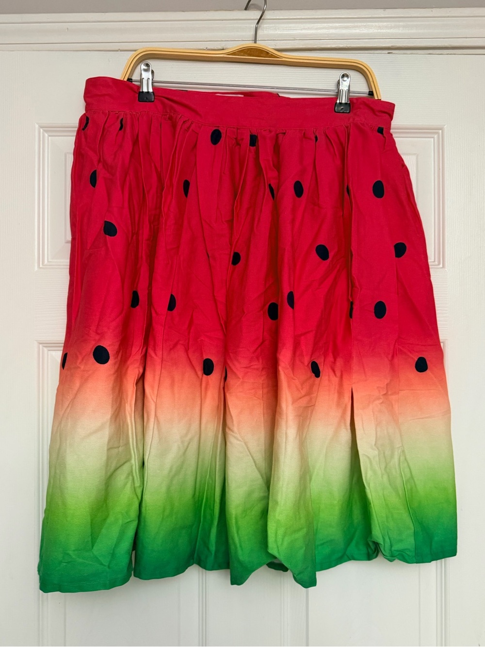 Unique Vintage Bright Watermelon Skirt